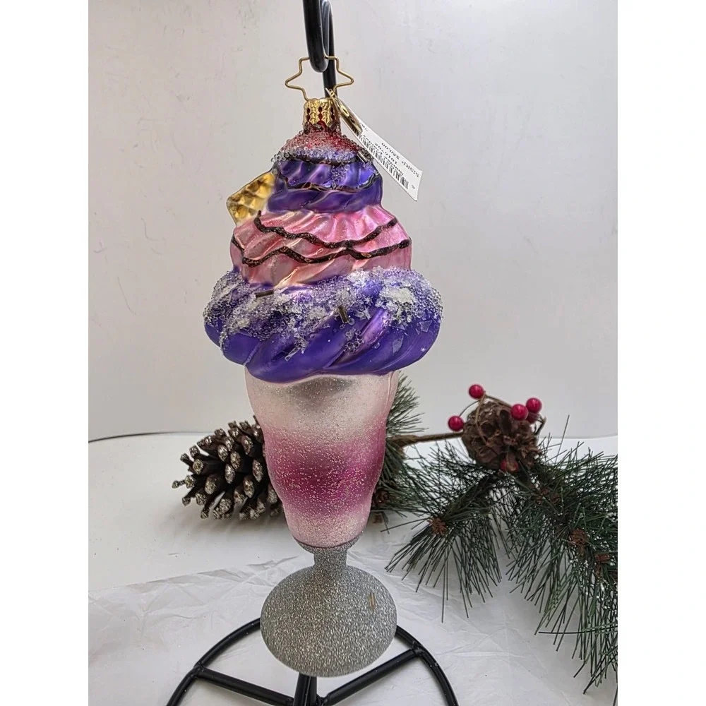 Christopher Radko Sundae FunDay 1016705 Ice Cream Christmas Ornament 7